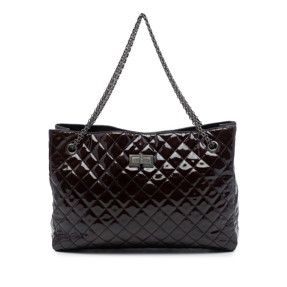 Pre-Loved Chanel Quilted Patent Reissue 2.55 Tote